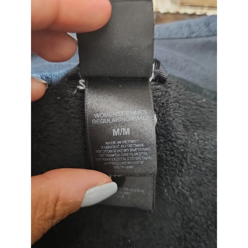 The North Face Womens Full Zip‎  Fleece Black Jacket Size M